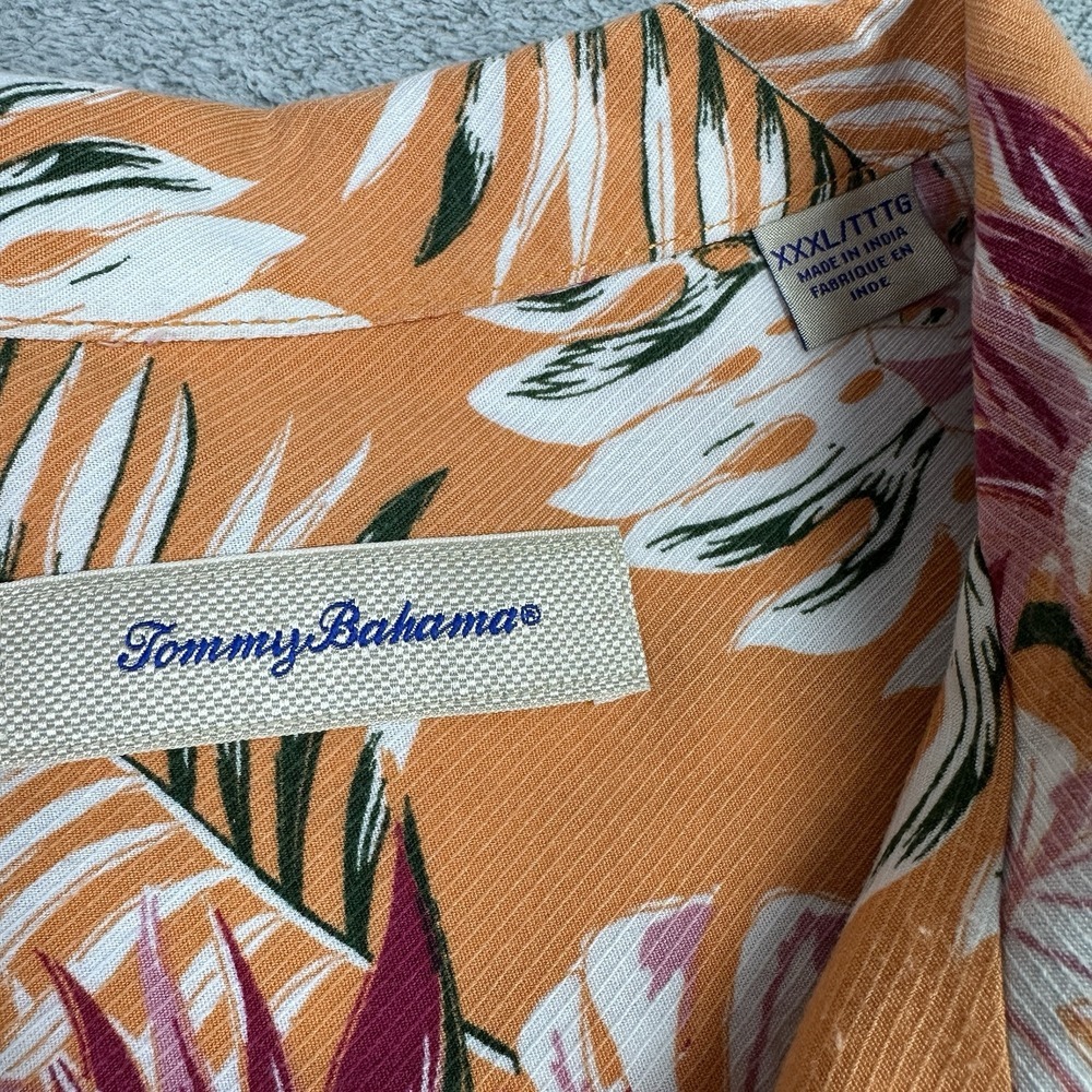Tommy Bahama Hawaiian Shirt Mens 3XL Multicolor Floral Tropical‎ Camp Resort - Picture 5 of 11